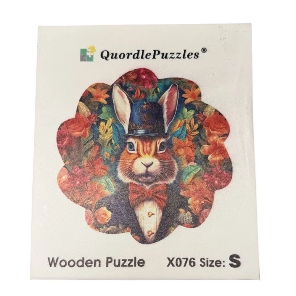 Bunde Of Two Quorddle Puzzles  Size Small Wooden Puzzle Jigsaw